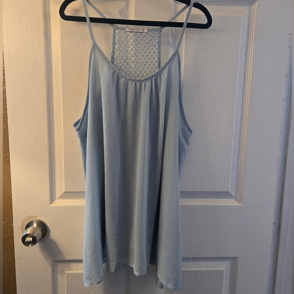Strappy Cami with Crochet Back